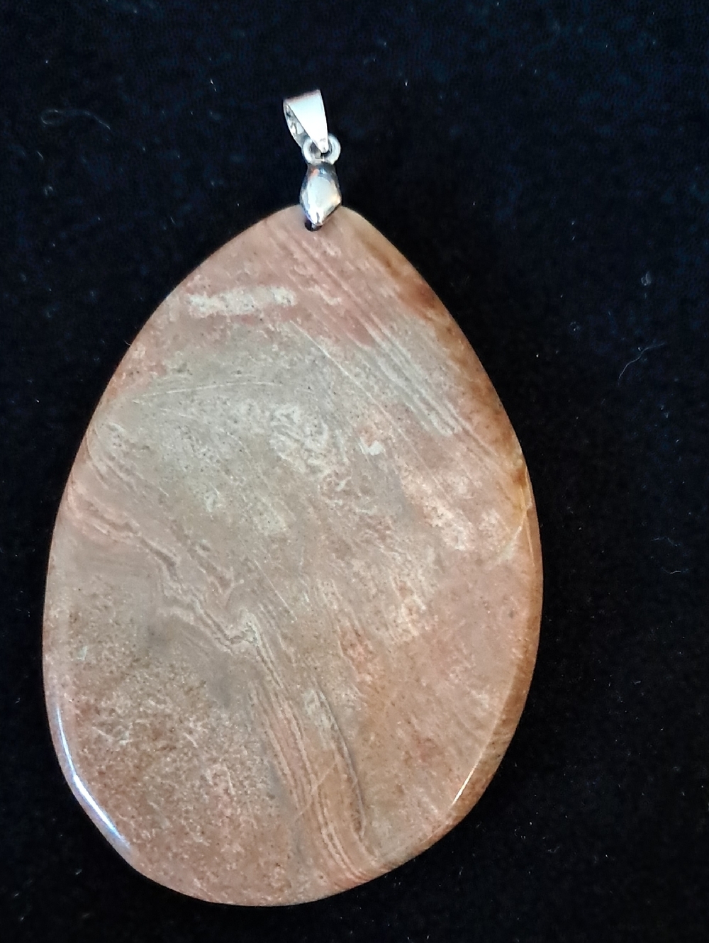 Natural Ocean Wave Jasper Pendant